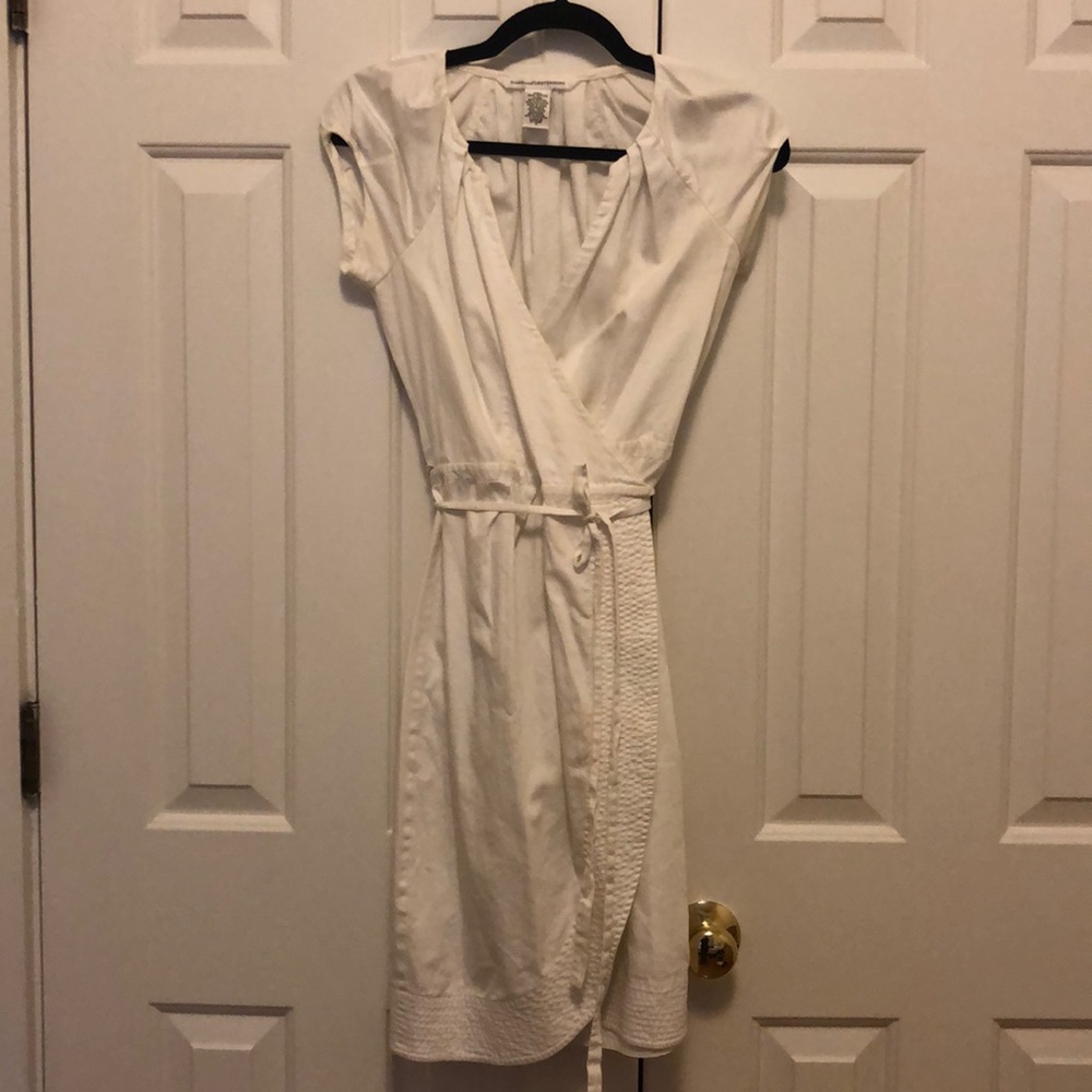DVF Diane Von Furstenberg White Wrap Dress